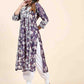 HOUSE OF KARI Floral Printed Chikankari Work Kurta | Swadesiicart
