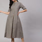 Aks Ethnic Motifs Printed High Slit Fusion Kurta