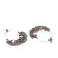 Mominos Fashion Silver-Plated Peacock Design Multi-Color Chandbali Earrings - Swadesiicart