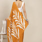 Tikhi Imli Mustard & White Floral Print Satin Saree | Swadesiicart
