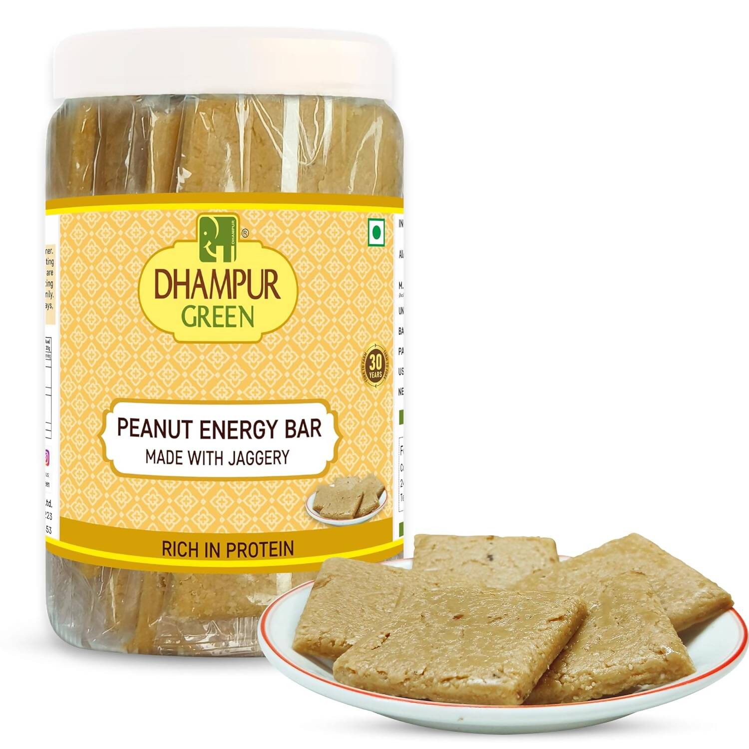 Dhampur Green Peanut Energy Bar | Swadesiicart