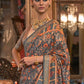 Anouk Ethnic Motifs Printed Beads & Stones Banarasi Saree | Swadesiicart