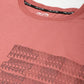Alcis Men Pink Typography Printed Slim Fit Running T-shirt | Swadesiicart