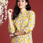 Anouk Ethnic Motifs Ikat Dyed Pure Cotton Kurta - Swadesiicart