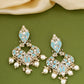 Shoshaa Turquoise Blue Contemporary Drop Earrings For Women