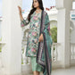 Vaasva Women's Green Tissue Gota Embroidered Suit Set With Solid Pant And Embroidered Dupatta | Swadesiicart