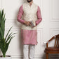 Sojanya Ethnic Motifs Regular Kurta With Churidar & With Nehru Jacket | Swadesiicart