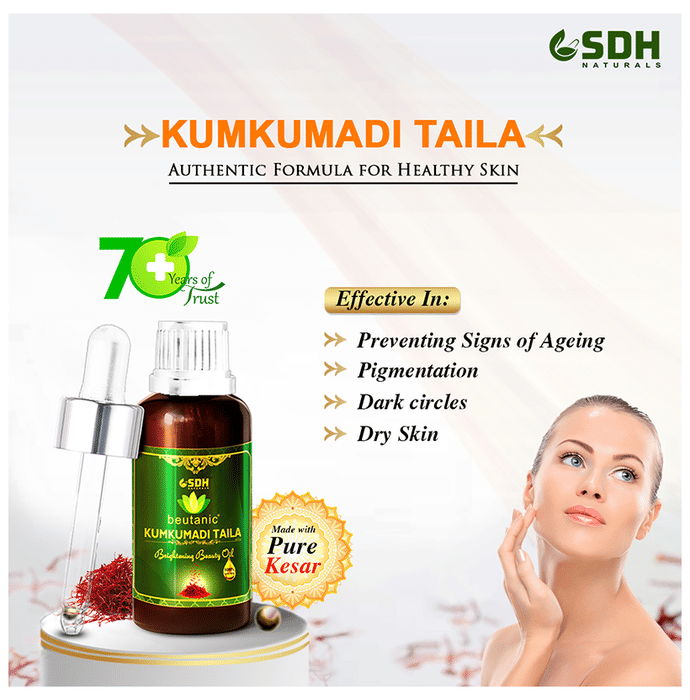 SDH Naturals Beutanic Kumkumadi Taila Oil | Swadesiicart