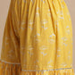 Kalini Ethnic Motifs Printed Pure Cotton A-Line Kurti & Sharara With Dupatta | Swadesiicart