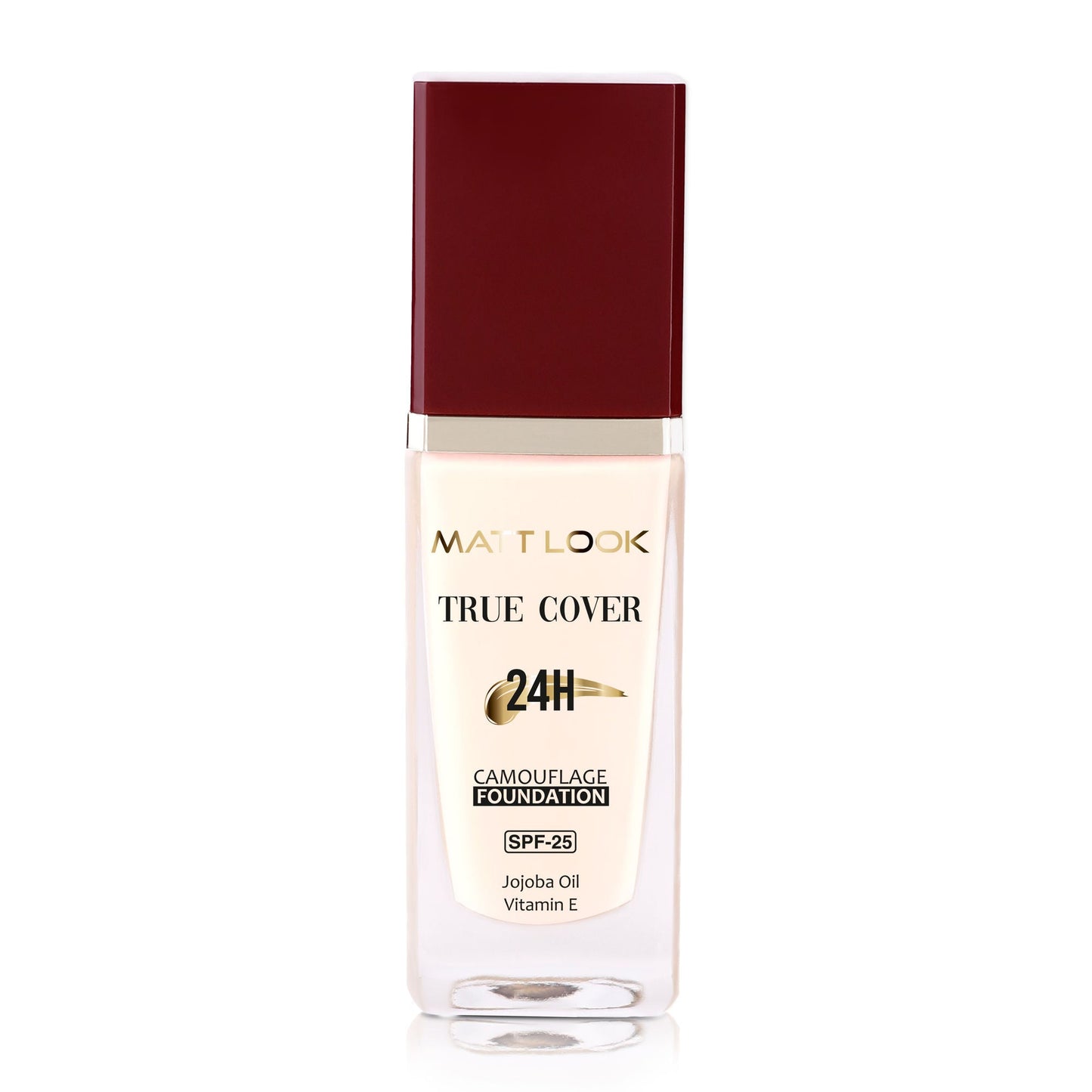 Matt Look True Cover Camouflage 24Hrs Long Stay Foundation - Rose Beige - Swadesiicart