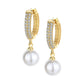 Yellow Chimes Gold-Polished Circular Hoop Earrings - Swadesiicart