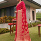 Tikhi Imli Pink Ethnic Motifs Woven Design Zari Saree | Swadesiicart