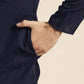 Sojanya Men Navy Blue Solid Straight Kurta | Swadesiicart