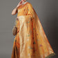 Mitera Woven Design Zari Silk Blend Banarasi Saree | Swadesiicart