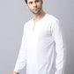 Even Apparels White Pure Cotton Embroided Men's Kurta (STR078) | Swadesiicart