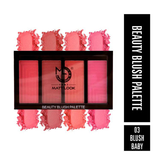 Matt Look Beauty Blush Palette - 03 - Swadesiicart