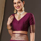 Anouk Woven Design Zari Silk Blend Banarasi Saree | Swadesiicart