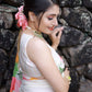 Mitera Floral Printed Zari Banarasi Saree | Swadesiicart