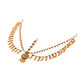 Yellow Chimes Gold-Polished Pink & Green Stone Studded Ghungroo Beaded Mathapatti | Swadesiicart