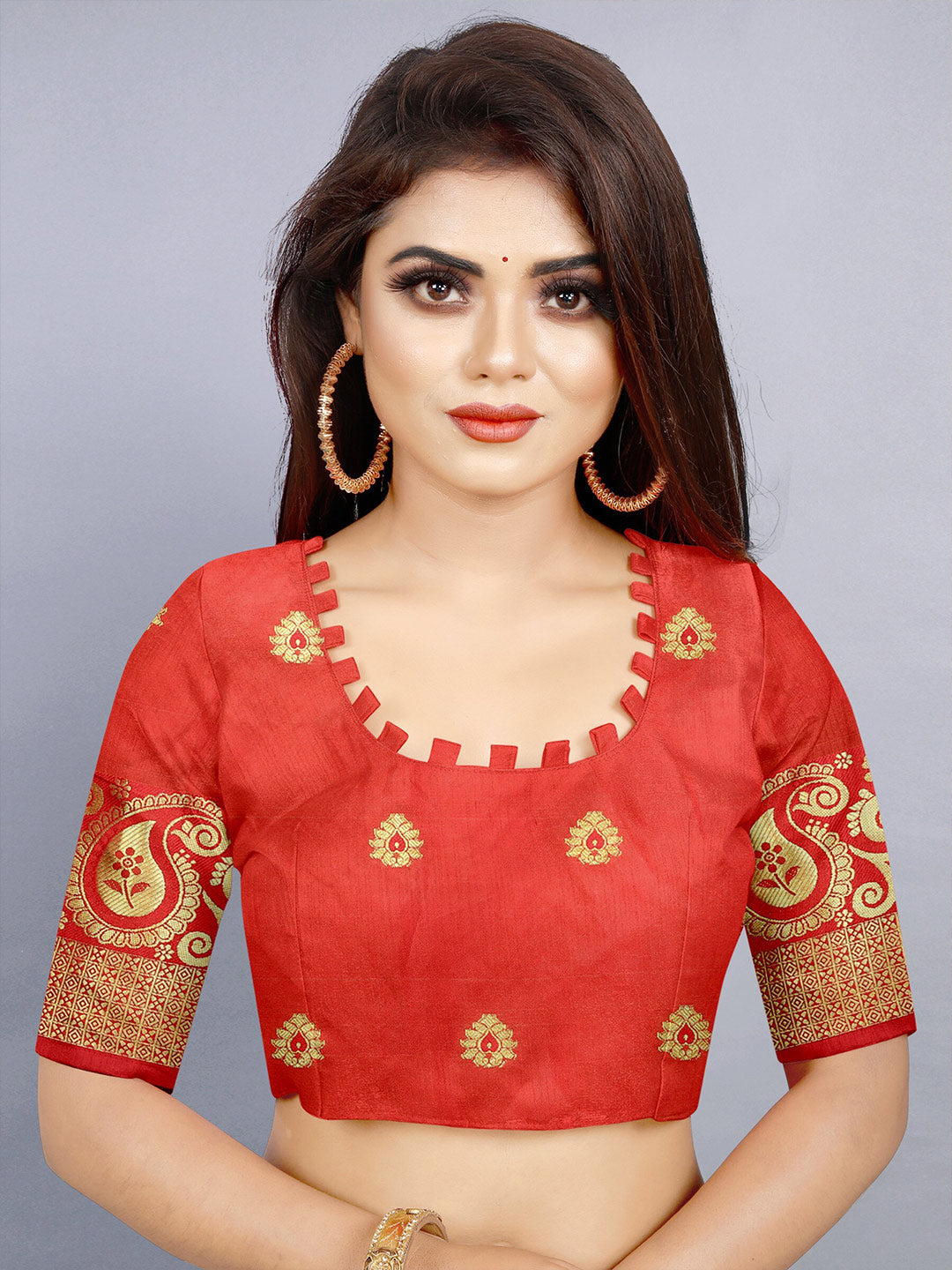 Kalini Ethnic Motifs Zari Jute Silk Banarasi Saree | Swadesiicart