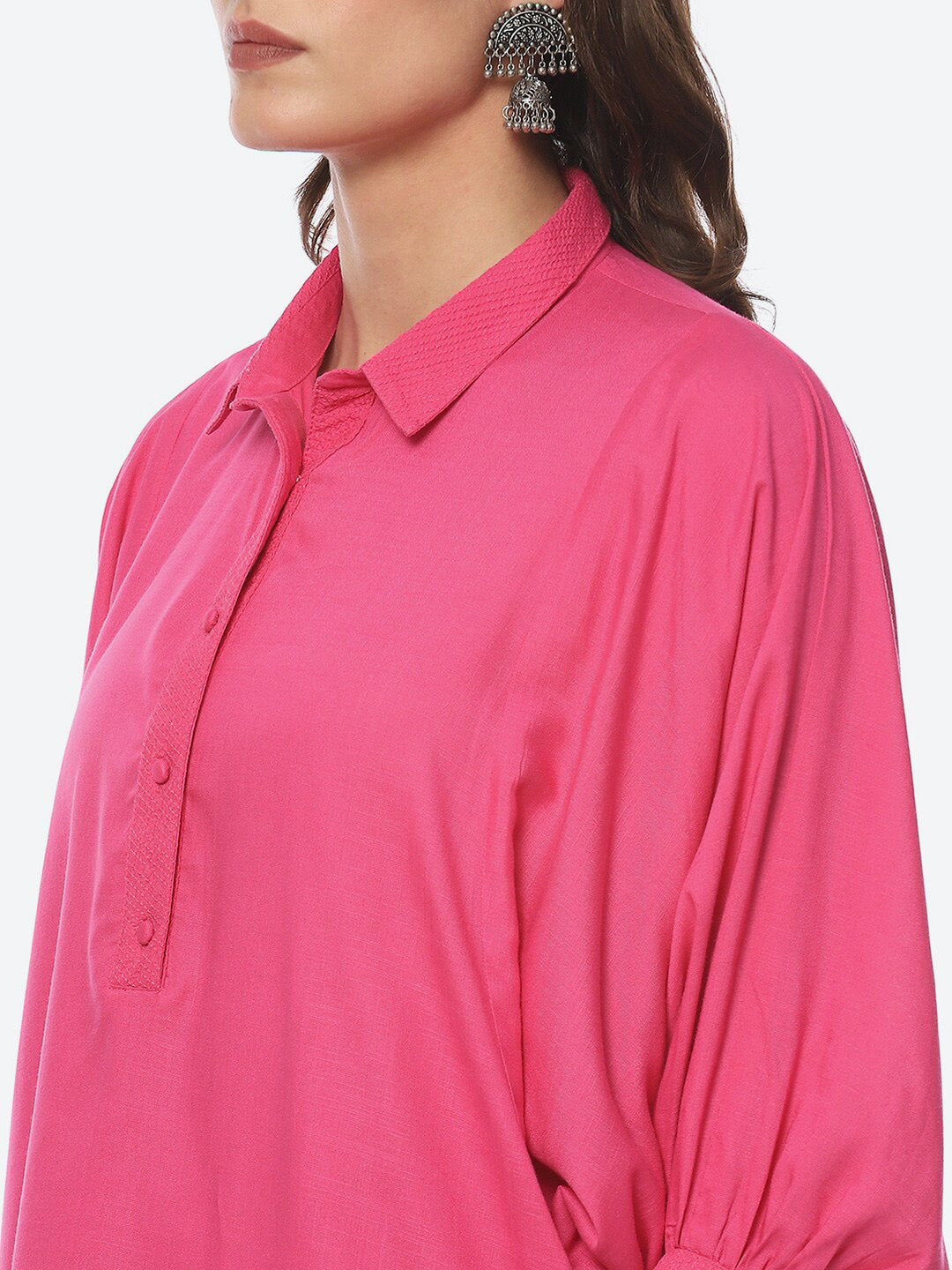 Biba Women Puff Sleeves Pathani Kurta - Swadesiicart