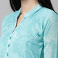 Souchii Women Floral Chiffon A-Line Midi Dress - Swadesiicart