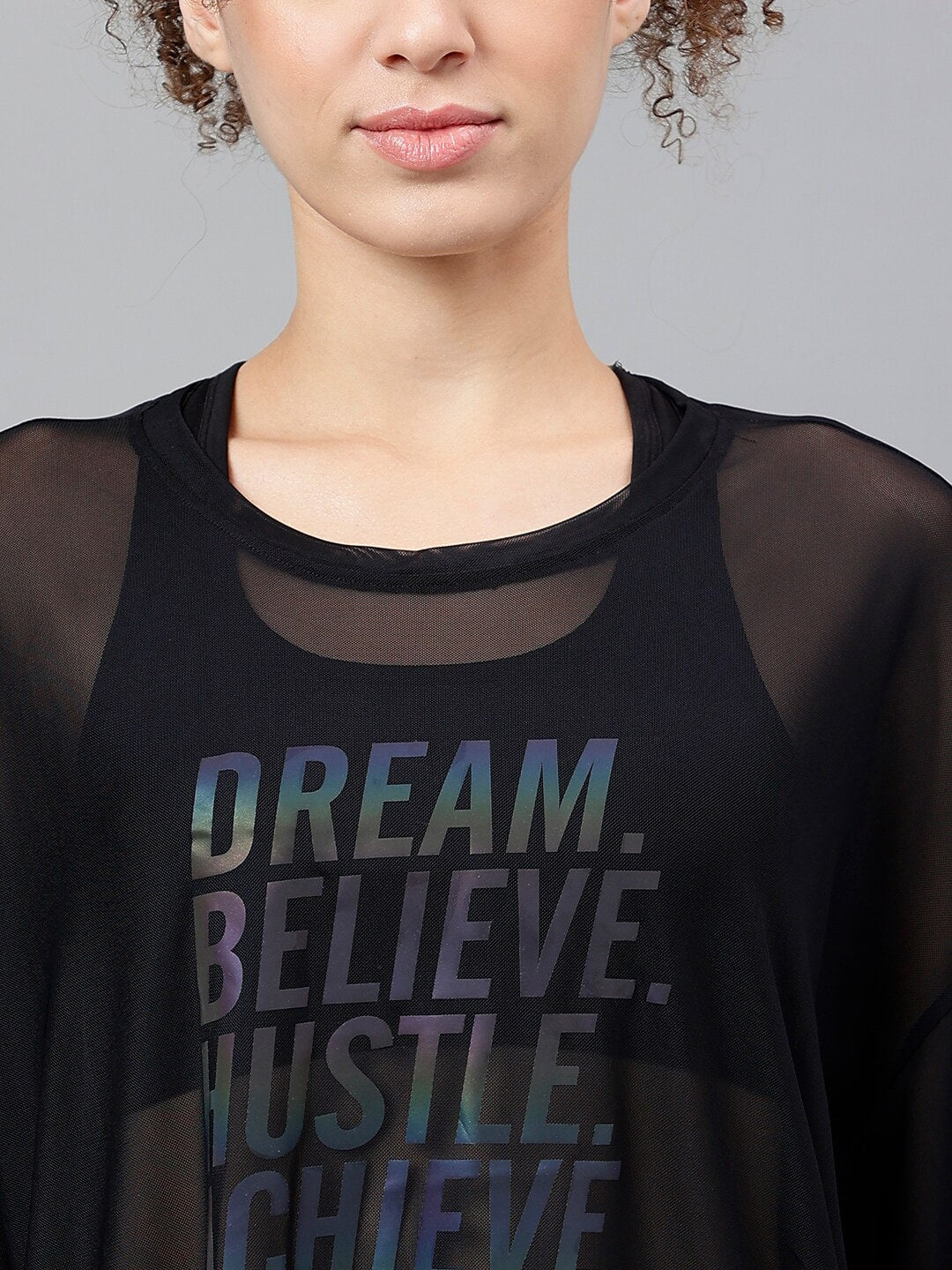 MKH Dri-FIT Typography Printed Drop Shoulder Sleeves Relaxed Fit Sports T-shirt - Swadesiicart