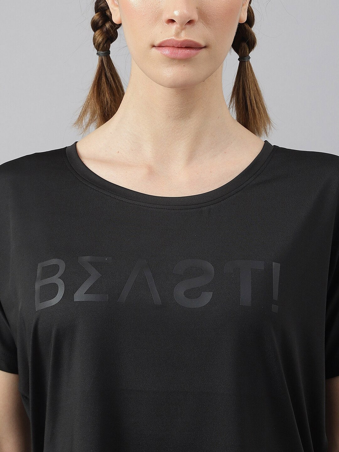 MKH Typography Printed Drop-Shoulder Sleeves Dri-FIT Sports T-shirt - Swadesiicart