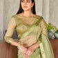 Tikhi Imli Sequinned Organza Saree | Swadesiicart