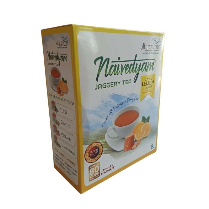 Naivedyam Classic Lemon Flavour Jaggery Tea | Swadesiicart