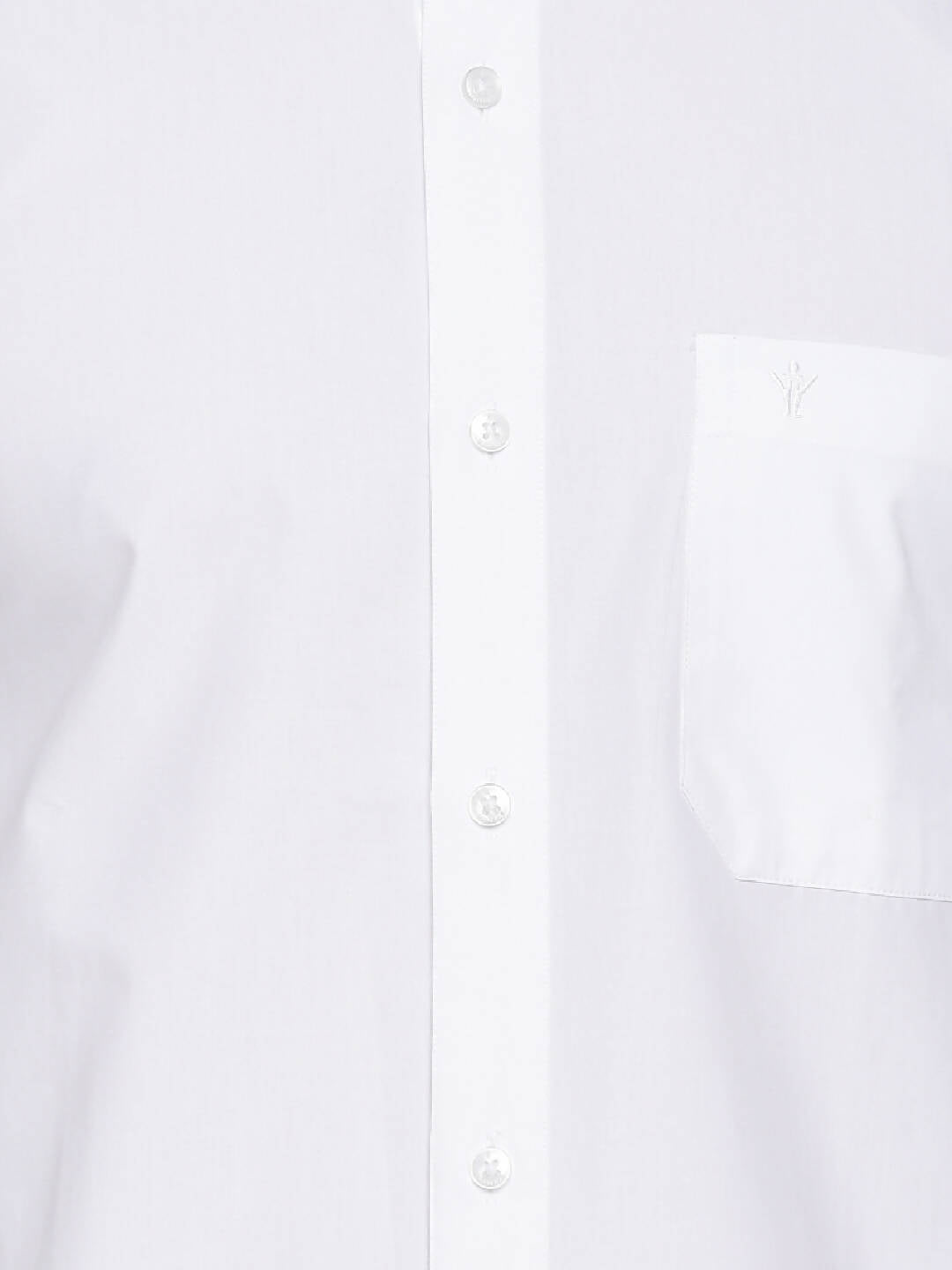 Ramraj Cotton Mens Half Sleeve Formal Poly Cotton White Shirt | Swadesiicart