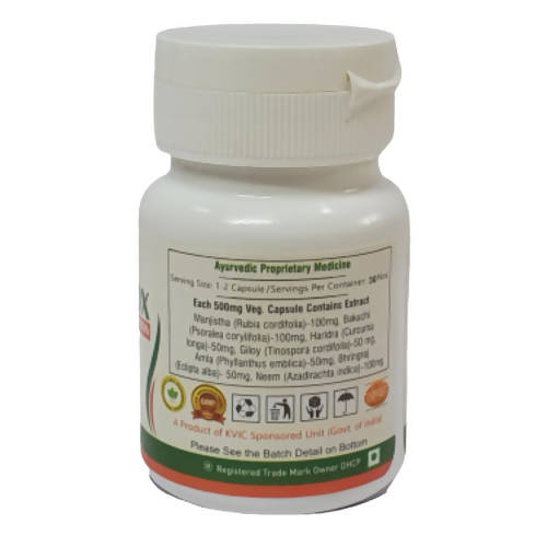 Deep Ayurveda Twakdetox 500mg Veg Capsules - Swadesiicart