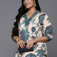 Ahalyaa Women's Traditional wear Kurta Set - Tan | Swadesiicart