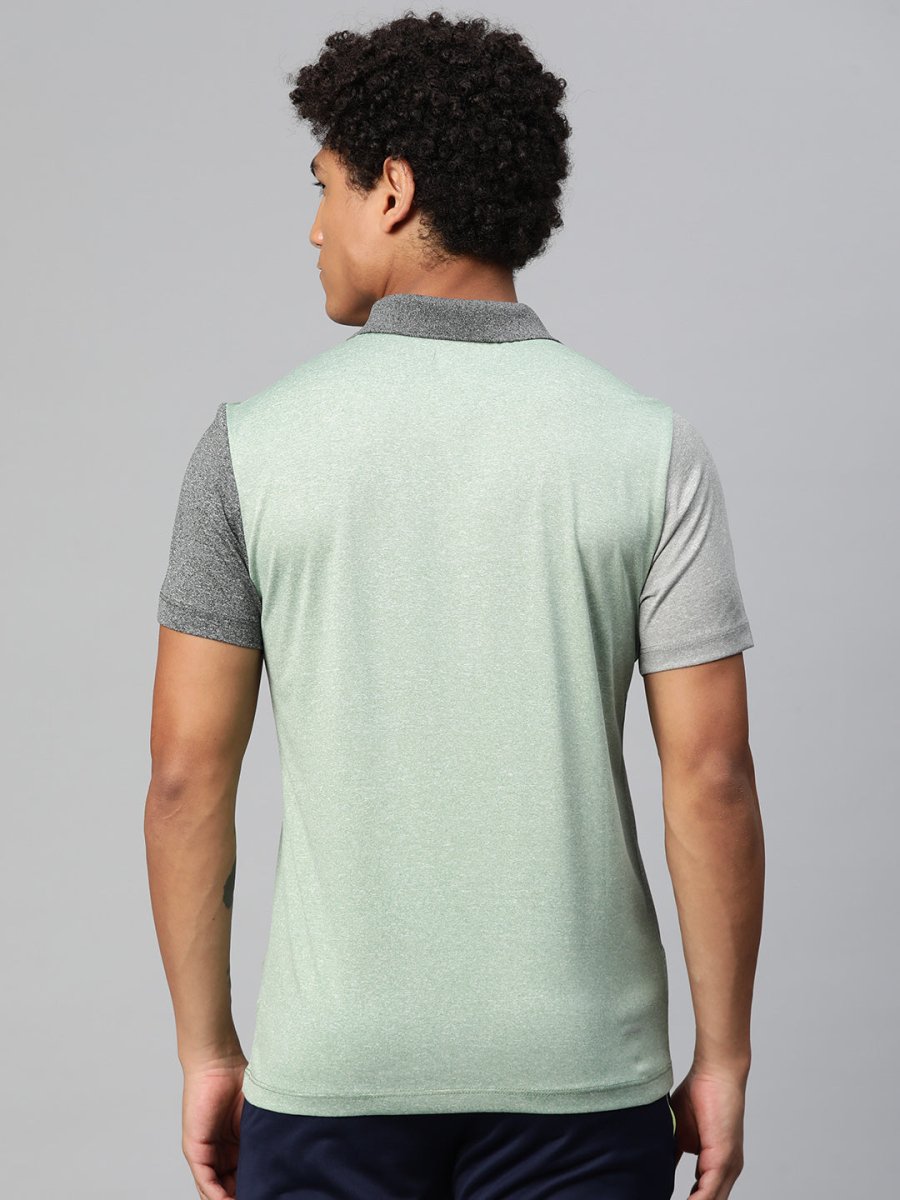 Alcis Colourblocked Polo Collar Anti Static Slim Fit T-shirt | Swadesiicart