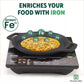 The Indus Valley CASTrong Cast Iron Fish Fry Pan, Pre-seasoned, Nonstick, 100% Pure, Toxin-free, Induction, 22.4/25cm, 1.5kg/2kg