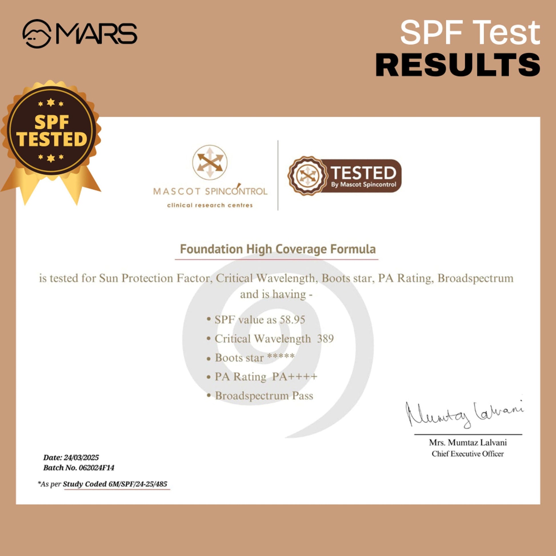 MARS Cosmetics SPF50 PA++++ High Coverage Liquid Foundation - 1 - Swadesiicart