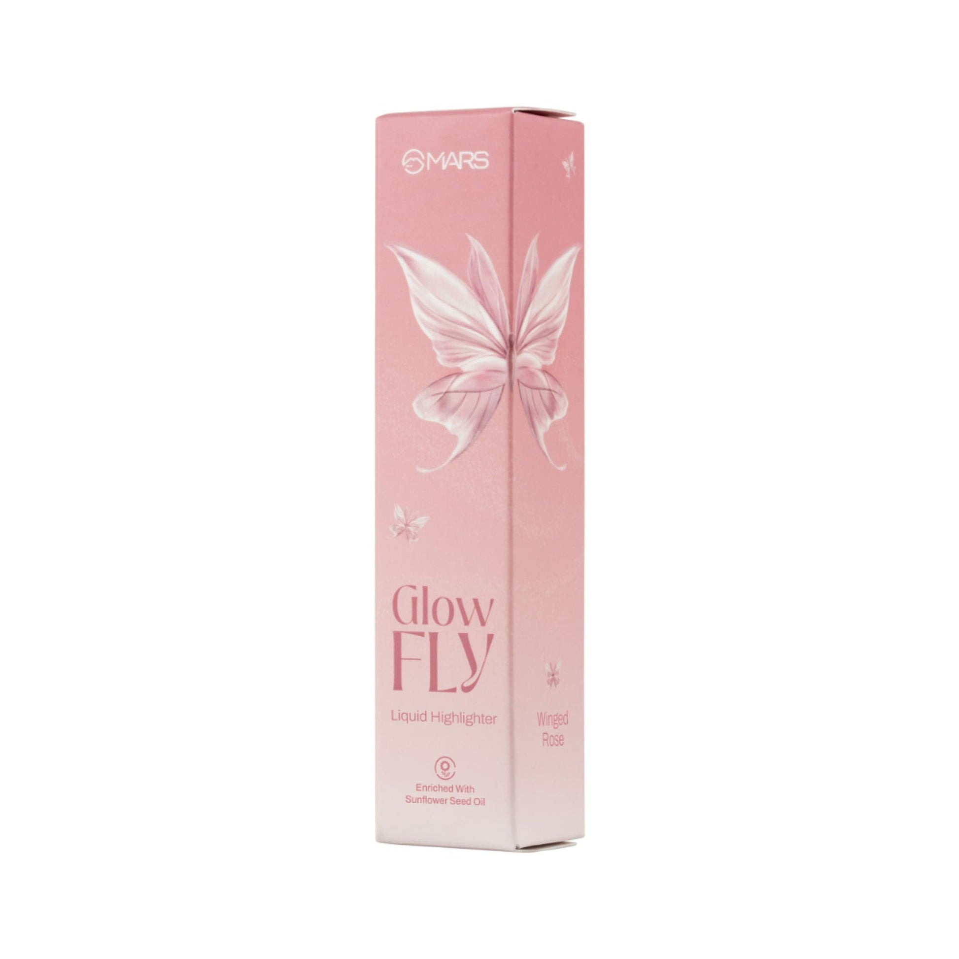 MARS Cosmetics Glow Fly Liquid Highlighter - 01-Winged Rose - Swadesiicart