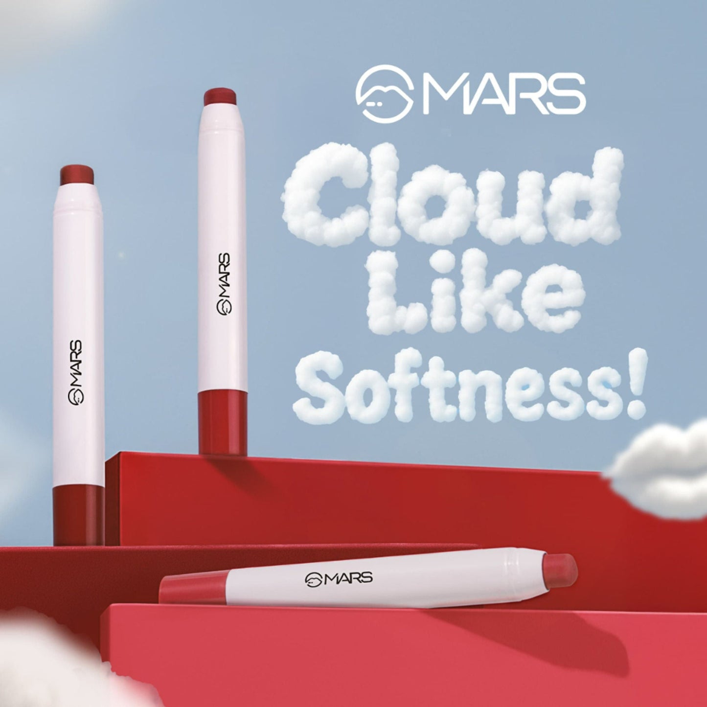 MARS Cosmetics Cloud Kiss Soft - Matte Lip Crayon - 13 Plum Horizon - Swadesiicart