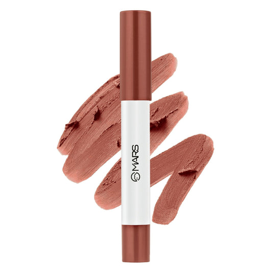 MARS Cosmetics Cloud Kiss Soft - Matte Lip Crayon - 17 Dawn Nude - Swadesiicart
