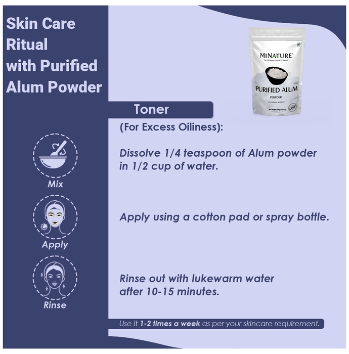 Minature Purified Alum Powder | Swadesiicart