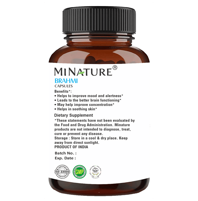 Minature Brahmi Capsules | Swadesiicart