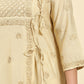 HOUSE OF KARI Embroidered Chikankari Chanderi Silk Anarkali Kurta | Swadesiicart