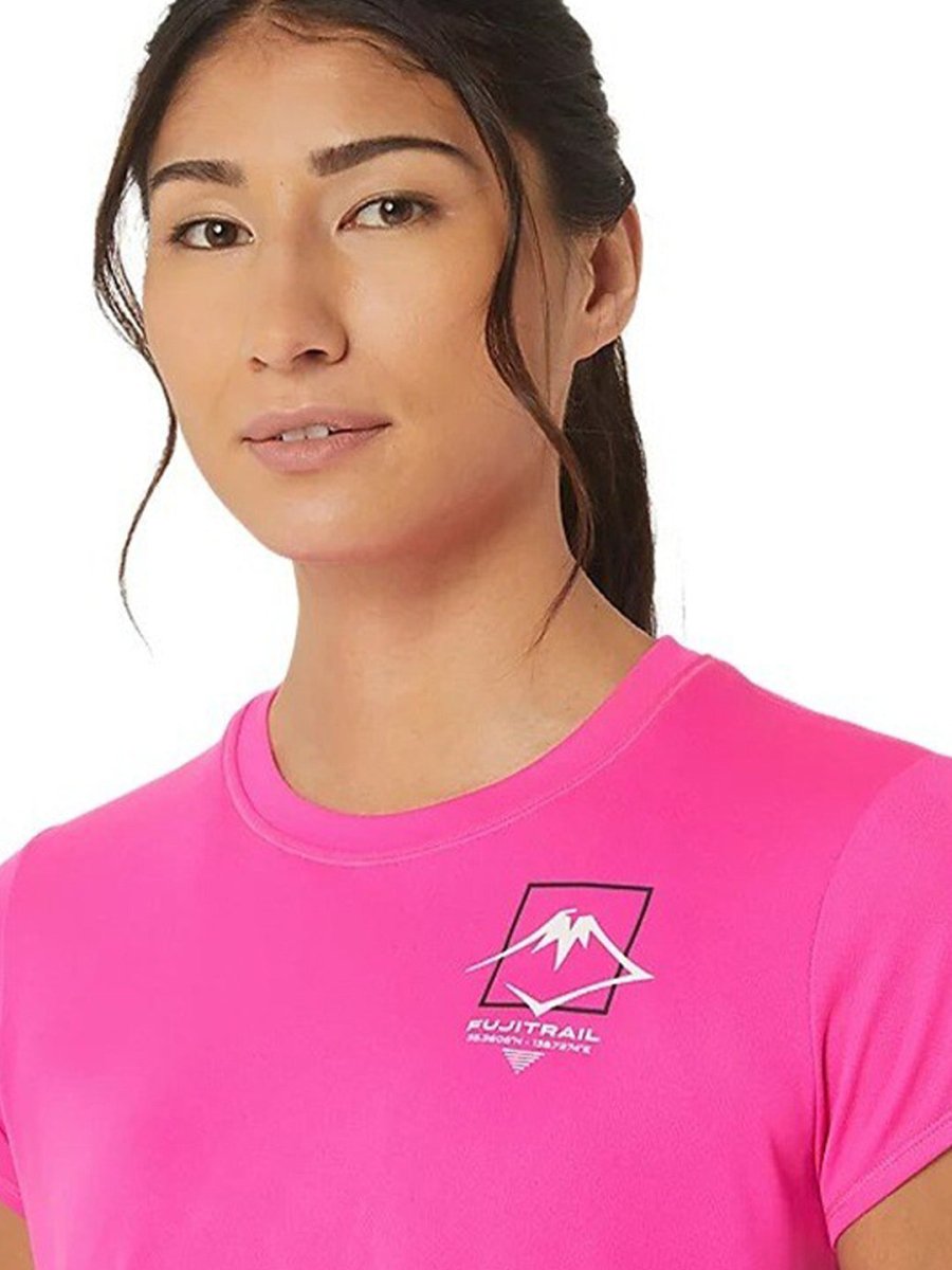 ASICS Fujitrail Logo SS Round Neck T-shirt | Swadesiicart