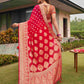 Tikhi Imli Pink Ethnic Motifs Woven Design Zari Saree | Swadesiicart