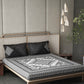 DDecor Live Beautiful Black & White 140 TC Cotton King Bedsheet & 2 Pillow Covers - Swadesiicart