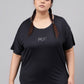 MKH Plus Size Drop Shoulder Sleeves Relaxed Fit Dri-FIT Sports T-shirt - Swadesiicart