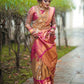 Kalini Ethnic Motifs Woven Design Zari Banarasi Saree | Swadesiicart