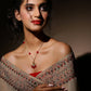 Women's Gold-Polished Necklace - Ruby Raang | Swadesiicart