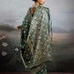 Anaita D Green Silk Blend Woven Saree With Blouse