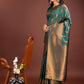 Anaita D Green Banarasi Silk Woven Saree With Blouse
